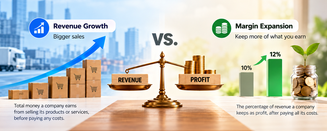 Margin Expansion vs. Revenue Growth: Which Matters More Right Now?