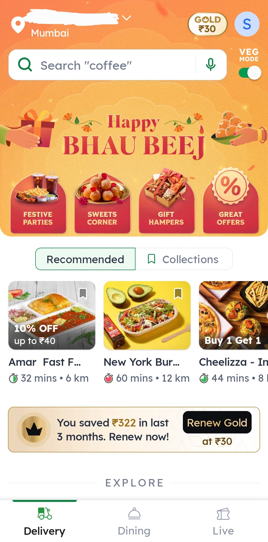 Zomato App